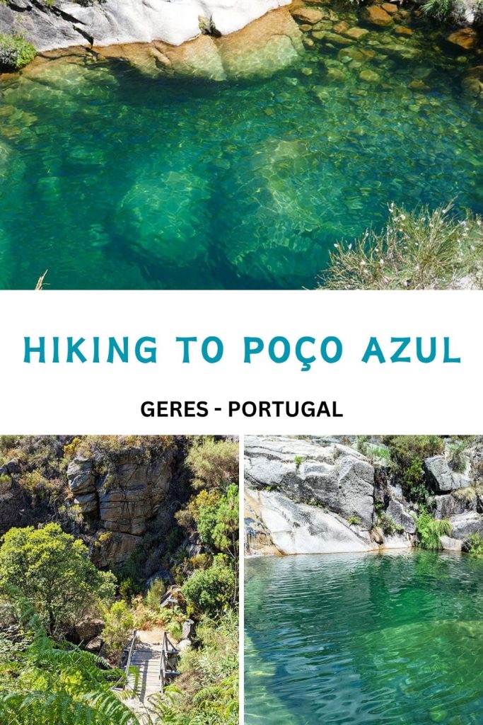Hiking to poço azul geres portugal