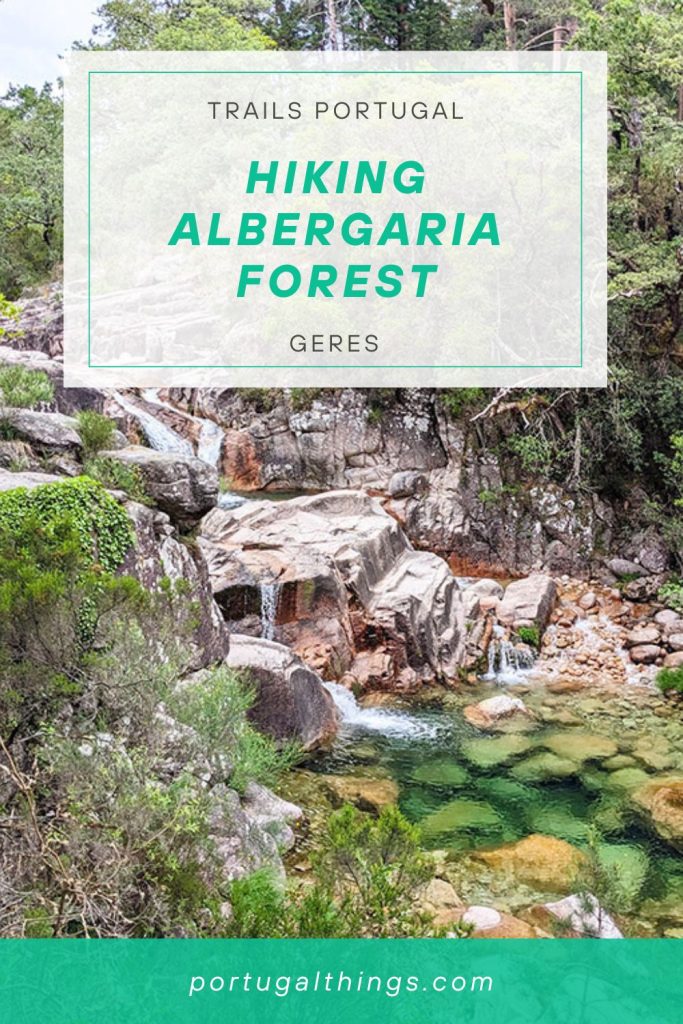 Hiking albergaria forest Geres, Portugal