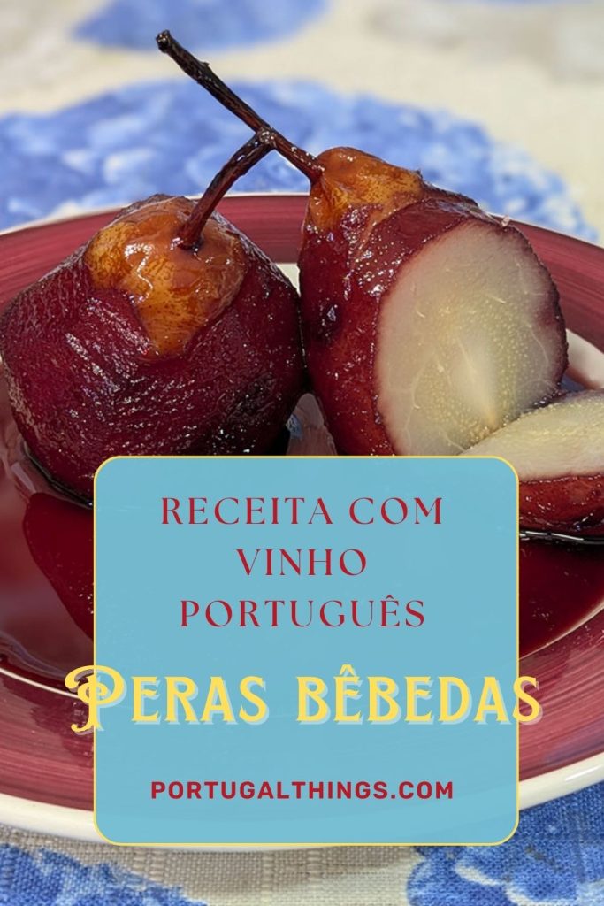 Receita Portuguesa de Peras bêbedas