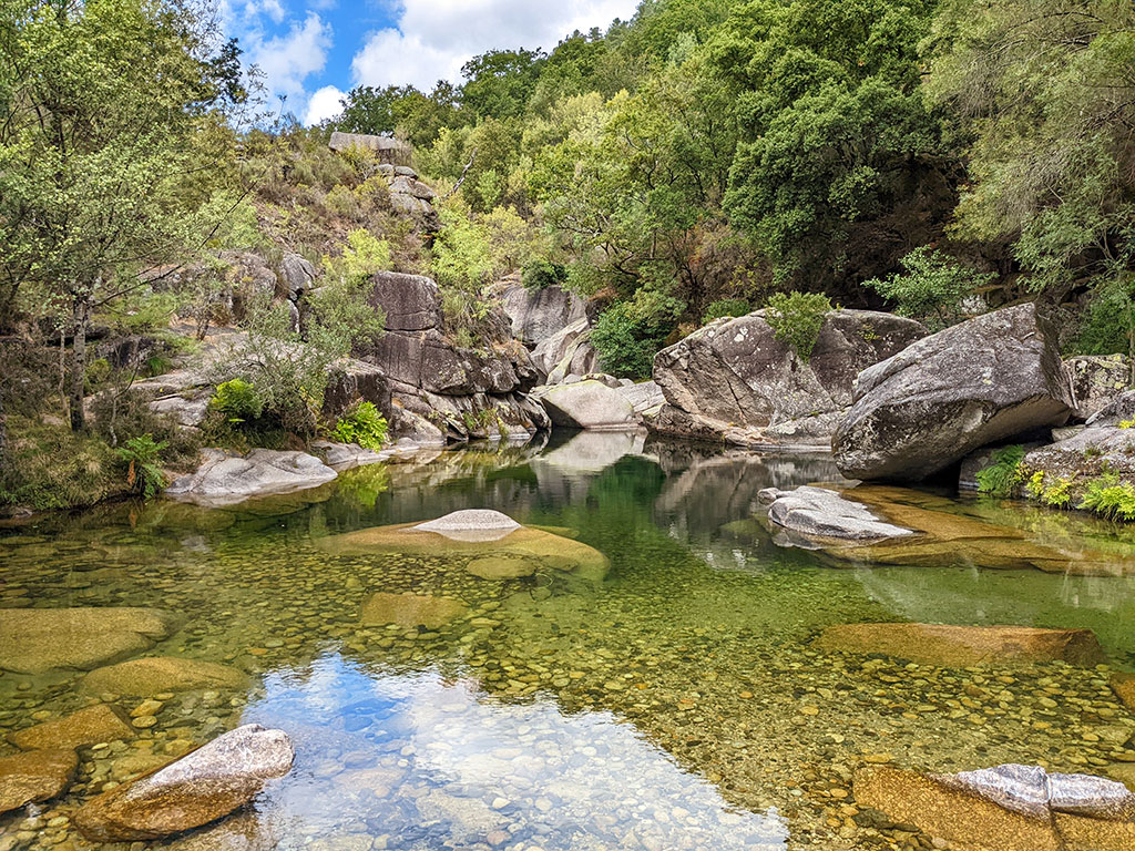 Natural lagoon in Peneda-Gerês National Park, Northern Portugal.