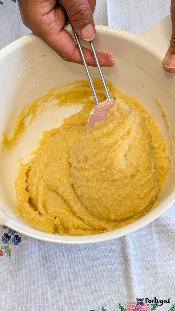 Appearance of the almond tart dough