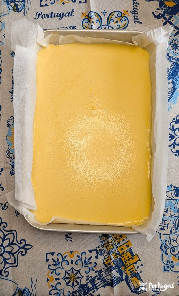 dough in a dish before being cooked